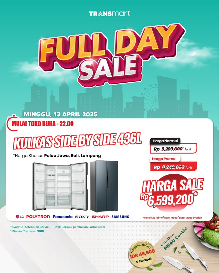 Buruan_Kulkas_Side_by_Side_436L_Diskon_Gede_di_Transmart
